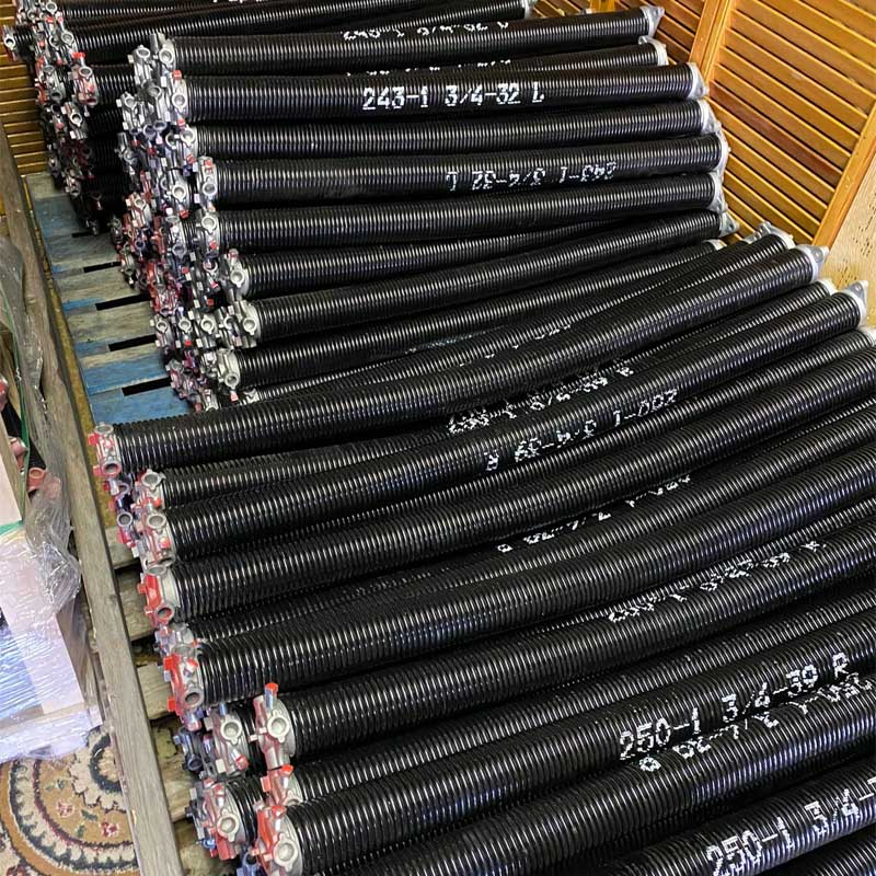 Black Coated Torsion Springs